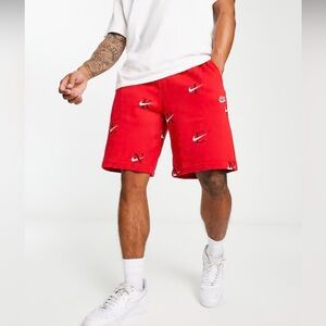 NIKE All Over‎ Monogram Print Shorts. Size L